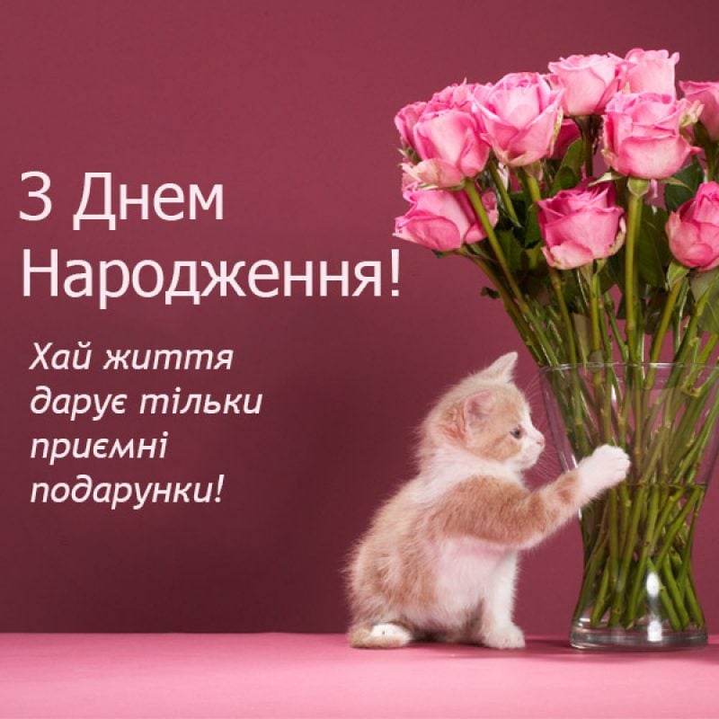 з днем народження красуне